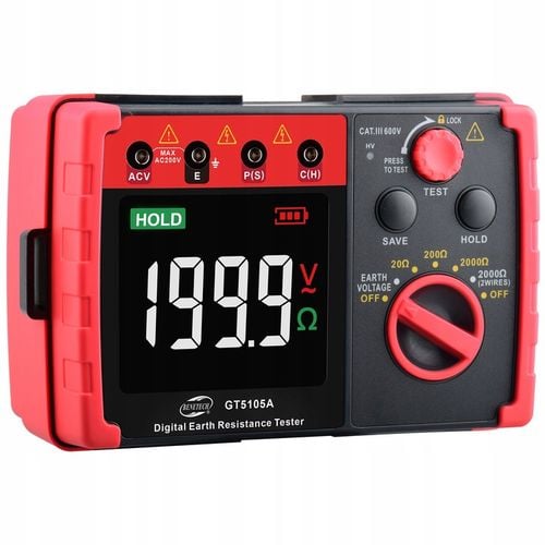 MIERNIK REZYSTANCJI UZIEMIENIA TESTER CYFROWY MULTIMETR na Arena.pl