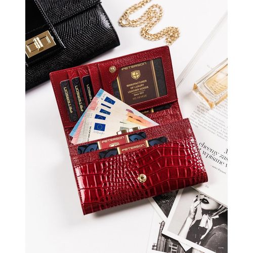 elegancki zestaw prezentowy dla kobiet z lakierowanym portfelem - peterson na Arena.pl