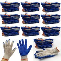 100PAR RĘKAWICE ROBOCZE WAMPIRKI MOCNE BAWEŁNA XL