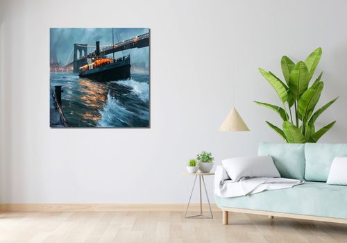 Obraz 90x90cm Stary Parowiec na Arena.pl