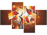 140CM 70 OBRAZ MAKI BRĄZACH ŚCIENNY