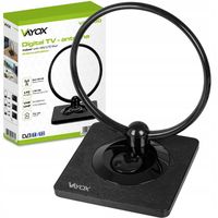 ANTENA POKOJOWA DVB-T2 AKTYWNA DO TV NAZIEMNEJ WZMACNIACZ 4K LTE MUX8 VAYOX
