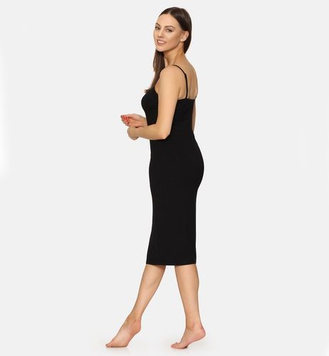 Halka pod sukienkę długa koszula nocna sukienka MS10-402 Czarny XXL na Arena.pl