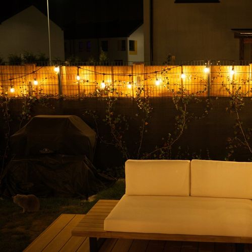 Girlanda Ogrodowa Świetlna 10m + 10x Żarówka LED 1W 2700K Zewnętrzna IP65 na Arena.pl