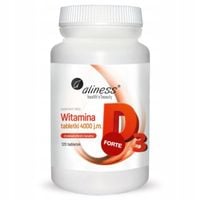 Aliness WITAMINA D3 4000 IU NATURALNA z Lanoliny 120 tabletek Odporność