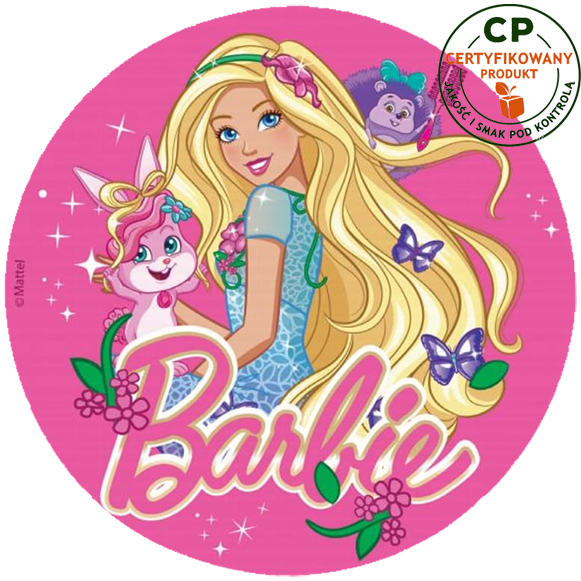 Opłatek na tort Barbie zdjęcie 1