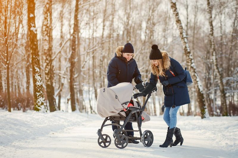 Mufka do wózka rękawice czarne STARKY zdjęcie 5