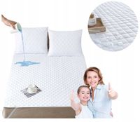 Ochraniacz na Materac 90x200 WODOODPORNY Pikowany Podkład Pokrowiec Mata