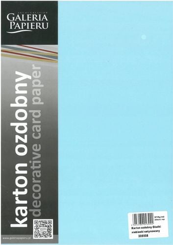 karton ozdobny gładki niebieski satyn 210g/m2 (20) na Arena.pl