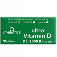 2x VITABIOTICS ZESTAW Ultra Vitamin D 2000IU WITAMINA D 96 tabletek ZAPAS