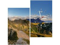 60X60CM ZEGAR PANORAMA ŚWINICY OBRAZ DREWNO ŚCIAN KWADRAT