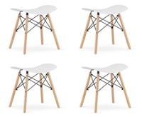 Taboret KORFU - biały x 4