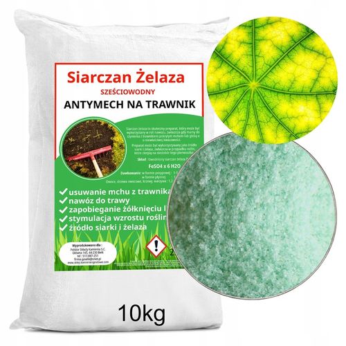 Siarczan Żelaza Sześciowodny Nawóz dla Roślin 10 KG na Arena.pl