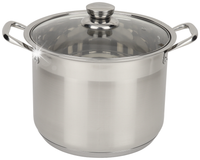 Garnek stalowy 10L z pokrywką 26cm wysoki indukcja ROSSNER MM7041