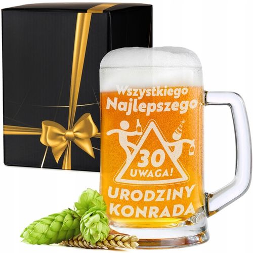 KUFEL Z GRAWEREM KUFEL DO PIWA PREZENT DLA TATY 18 30 40 50 60 na Arena.pl
