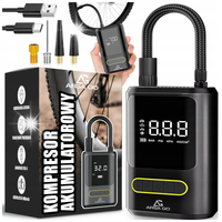 Kompresor Bezprzewodowy Samochodowy Przenośna Pompka Rowerowa Powerbank