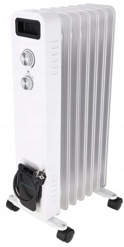 Grzejnik elektryczny Olejowy Termostat 1500W 7 Żeber Energooszczędny na Arena.pl