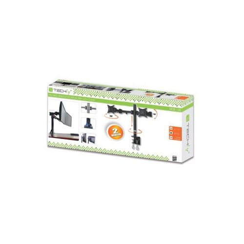 PODWÓJNY UCHWYT BIURKOWY LED/LCD 13-27 CALI REGULOWANY TECHLY na Arena.pl