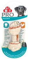 Kość czyszcząca zęby ze skóry bylęcej i kurczaka dla psów małych ras 8in1