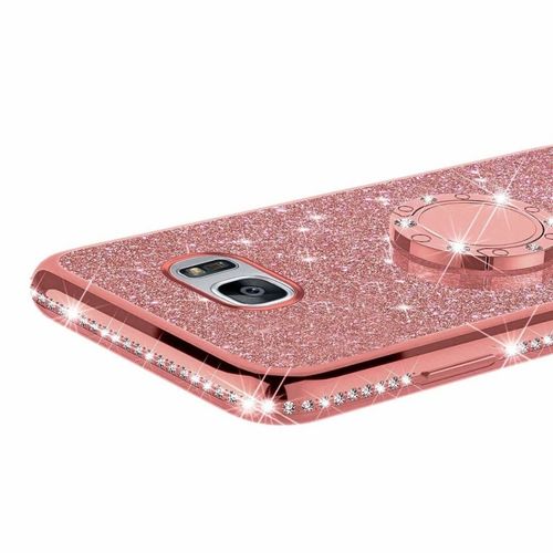 Etui Diamond Ring Glitter Brokat Iphone X Różowe na Arena.pl