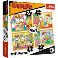 ND01_251614 PUZZLE 4w1 Garfield kocha lazanie /Ga