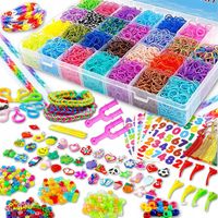 GUMKI DO ROBIENIA BRANSOLETEK ZESTAW GUMEK XXXL 15000 szt KORALIKI PREZENT