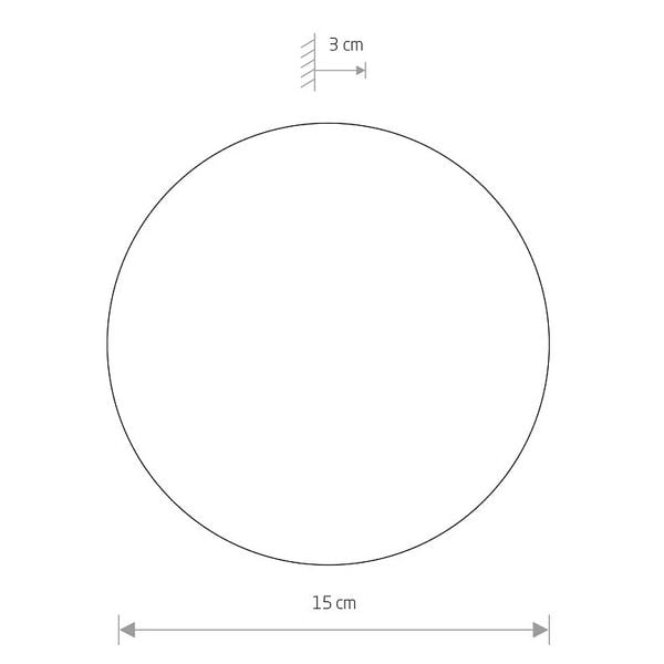 Biały kinkiet sypialniany Ring 7637 LED 7W 3000K metalowa lampa zdjęcie 4