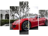 70 100CM OBRAZ 5 ELEM FERRARI 599 GTO AXION23 DRUK PŁÓTNO