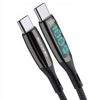 2 x Kabel USB-C do USB-C BlitzWolf BW-TC23, z wyświetlaczem, 100W, 0.9m (cz
