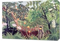 Obraz 70x50cm Exotic Landscape, Rousseau Vintage do Salonu
