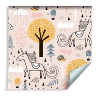 Tapeta Dla Dzieci Dla Dziewczynki - Jednorożce w Lesie