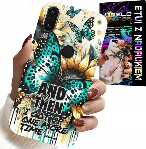 ETUI DO XIAOMI NOTE 7 - AND THEN I GOT UP, KOBIECE WZORY + FOLIA na Arena.pl