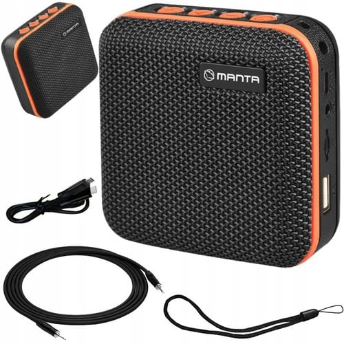 GŁOŚNIK BLUETOOTH Przenośny Bezprzewodowy z radiem MANTA SPK01GO MP3 na Arena.pl