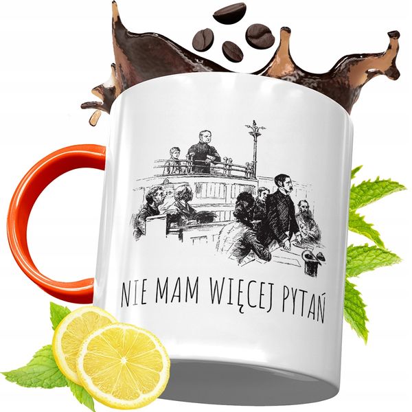 Kubek Pomarańczowy Dla Prawnika Prezent Z Nadrukiem Ze Zdjęciem zdjęcie 1