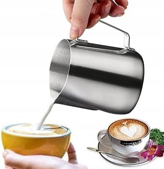 DZBANEK KUBEK DO SPIENIANIA MLEKA NA MLEKO STALOWY NIERDZEWN MLECZNIK na Arena.pl