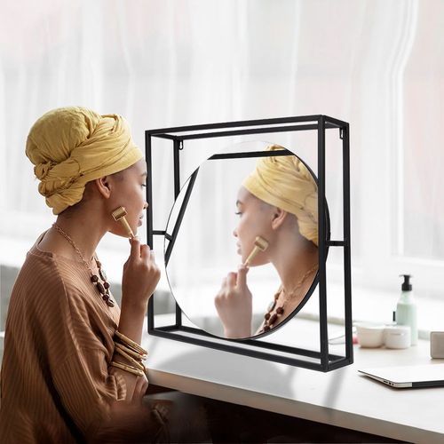 Lustro ścienne czarne 3D 45x45,5 cm na Arena.pl