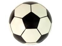 DLA DZIECI PIŁKA BIAŁA CZARNA GUMOWA DUŻA