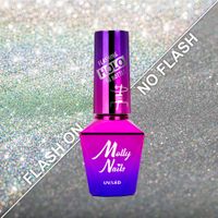 Lakier hybrydowy LED/UV Gel Polish MollyNails Flashing Holo in Bottle 8g