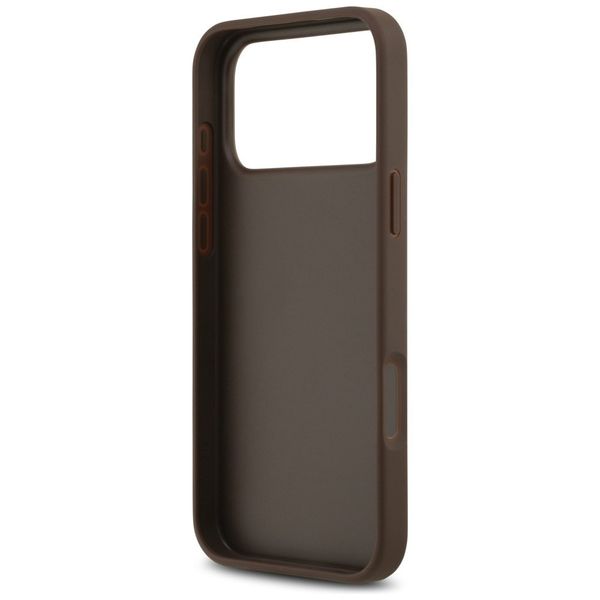 Etui Guess 4G Double Card Triangle do iPhone 17 Pro Max brązowy zdjęcie 7
