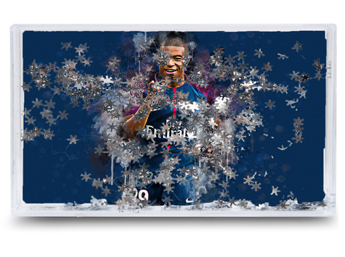 Akwarium - Ramka wodna 3D - Mbappe na Arena.pl