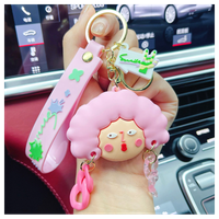 Brelok do kluczy Głowa Loki róż BRL280