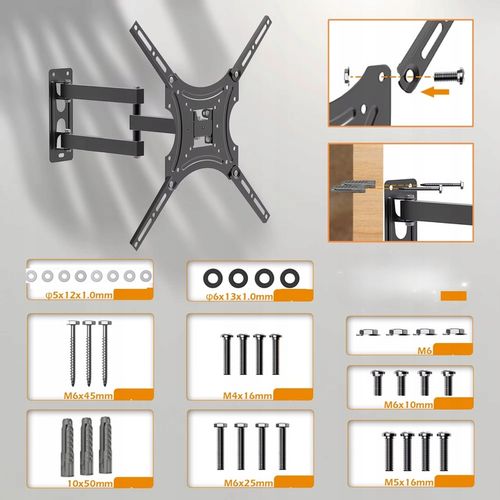 Uchwyt do Telewizora Obrotowy TV LCD LED 32'-55' VESA UNIWERSALNY na Arena.pl