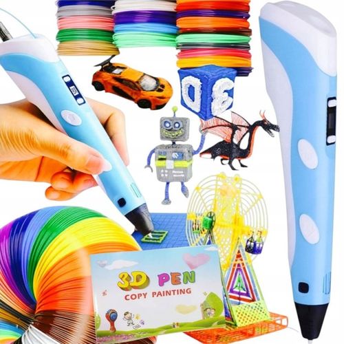 DŁUGOPIS 3D DRUKARKA 3D PEN dla dzieci + 310m WKŁADY MATA SZABLONY ZESTAW na Arena.pl
