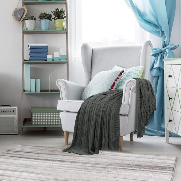 Koc WARKOCZ CZYSTA BAWEŁNA 160cm STYL SKANDYNAWSKI zdjęcie 9