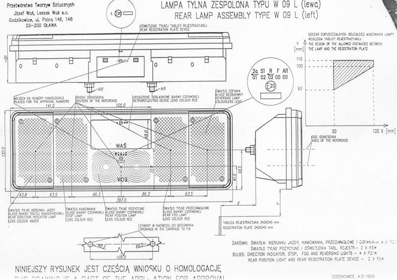 Lampa zespolona tylna 7 funkcji W09L LEWA (53) zdjęcie 6
