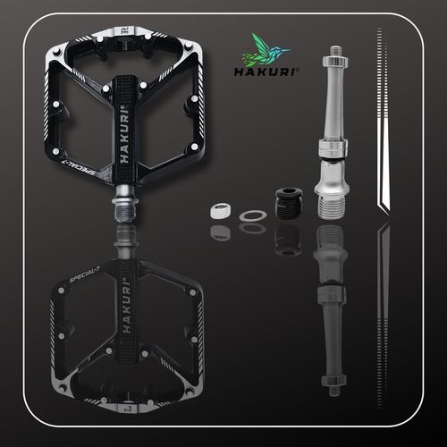 Pedały PLATFORMOWE ALUMINIOWE 3 ŁOŻYSKA Maszynowe Lekkie DH ENDURO MTB na Arena.pl