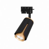 CZARNY MAT ZLOTY REFLEKTOR SZYNOWY LED GU10 35W 320 STOPNI