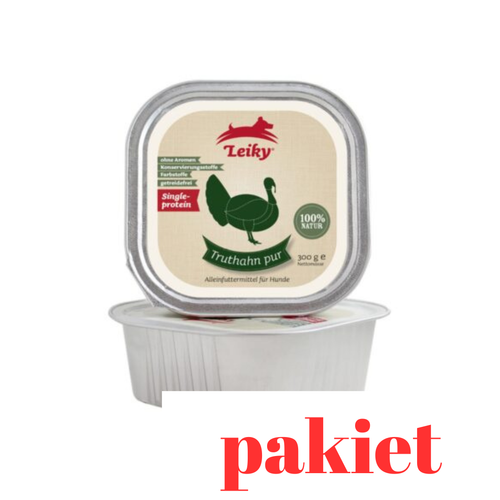 6 x Czysty indyk dla psa 300g | lekkostrawna karma monobiałkowa | Leiky na Arena.pl