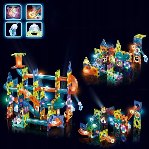 ZESTAW KREATYWNY KLOCKI MAGNETYCZNE DO BUDOWY DOMKÓW ZAMKÓW I ZWIERZĄT na Arena.pl