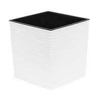 Doniczka JUKA dłuto 40x40 + Wkład biała Lamela